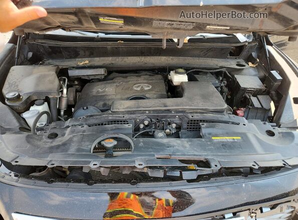 5N1DL0MM8HC522449 2017 INFINITI QX60 Black Widok komory silnika