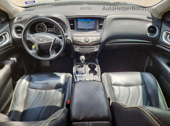 5N1DL0MM8HC551367 2017 INFINITI QX60 Black Widok deski rozdzielczej
