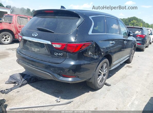 5N1DL0MM8HC559873 2017 INFINITI QX60 Black უკანა მარჯვენა