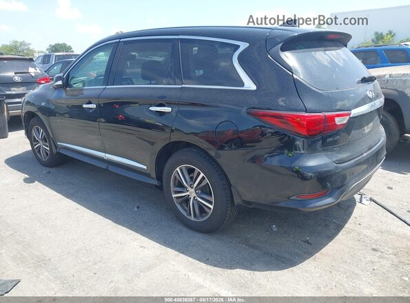 5N1DL0MM8HC559873 2017 INFINITI QX60 Black უკანა მარცხენა