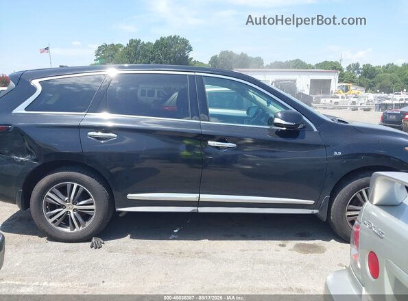 5N1DL0MM8HC559873 2017 INFINITI QX60 Black უკანა სალონის ხედი