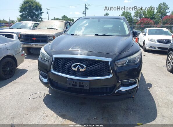 5N1DL0MM8HC559873 2017 INFINITI QX60 Black ხელსაწყოთა პანელის ხედი