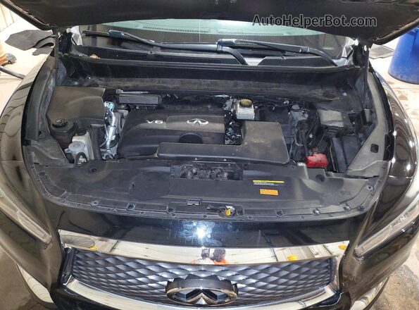5N1DL0MM8JC516589 2018 INFINITI QX60 Черный Вид задней части салона