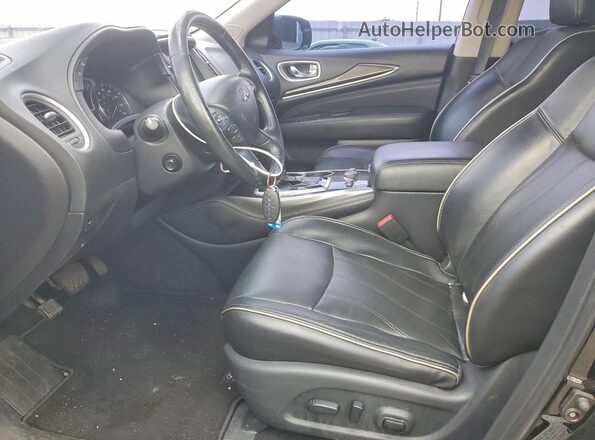 5N1DL0MM8JC516608 2018 INFINITI QX60 Черный Вид салона спереди