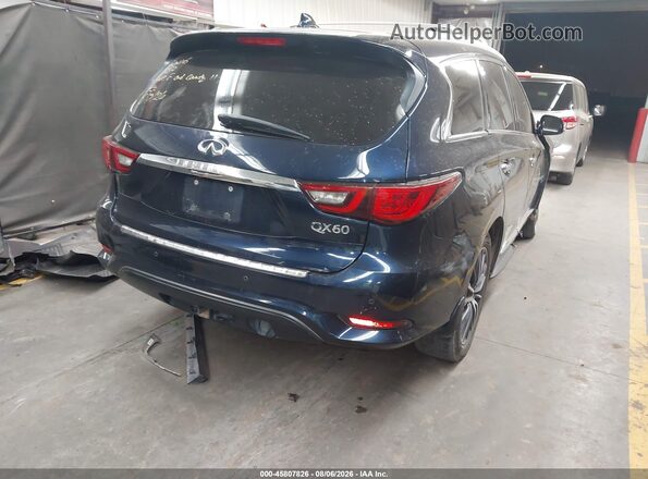 5N1DL0MM8JC520089 2018 INFINITI QX60 Blue Задня права чверть