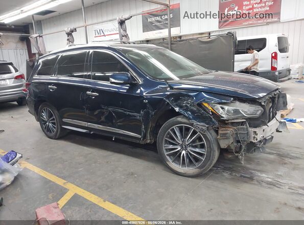 5N1DL0MM8JC520089 2018 INFINITI QX60 Blue Панорамний вид салону 360°