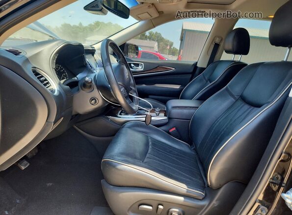5N1DL0MM8JC524532 2018 INFINITI QX60 Черный Вид салона спереди