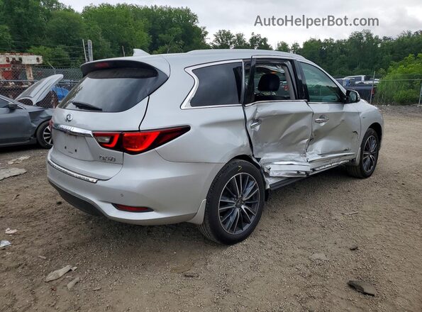 5N1DL0MM8JC527463 2018 INFINITI QX60 Silver Հետևի աջ