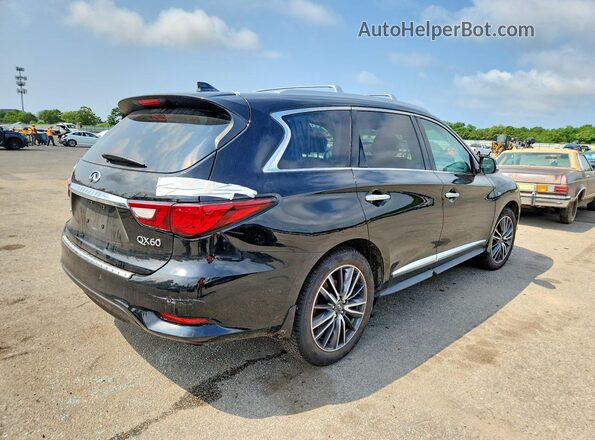 5N1DL0MM8LC535131 2020 INFINITI QX60 Black Հետևի աջ