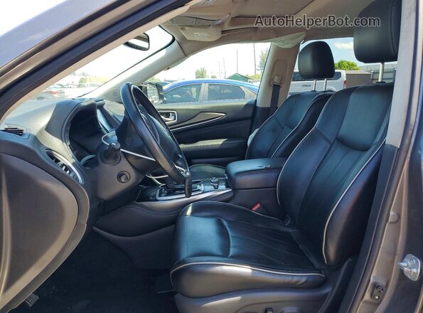 5N1DL0MM9HC501884 2017 INFINITI QX60 Gray Front interior view