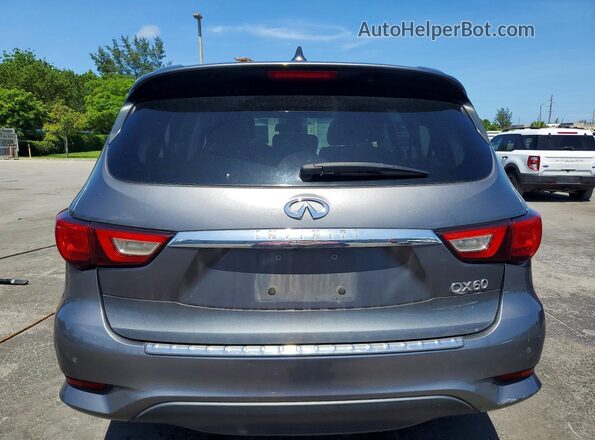 5N1DL0MM9HC501884 2017 INFINITI QX60 Gray Rear view