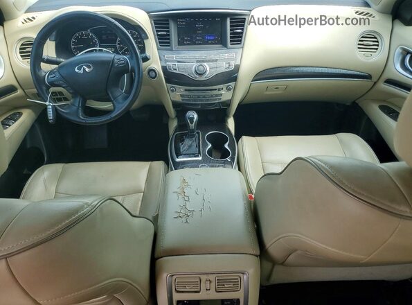 5N1DL0MM9HC519429 2017 INFINITI QX60 White Առջևի վահանակի տեսք