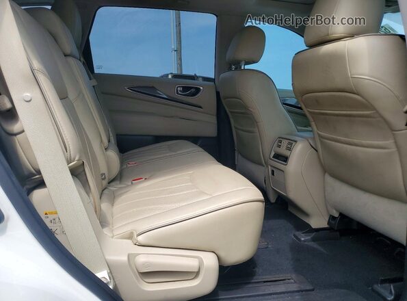 5N1DL0MM9HC519429 2017 INFINITI QX60 White Սալոնի հետևի տեսք