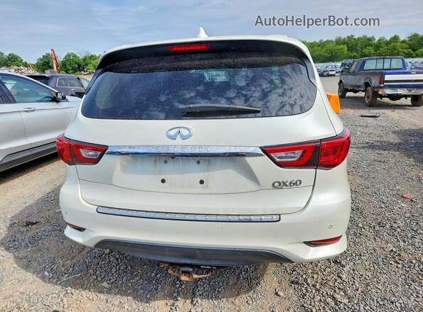 5N1DL0MM9HC527434 2017 INFINITI QX60 White Widok z tyłu