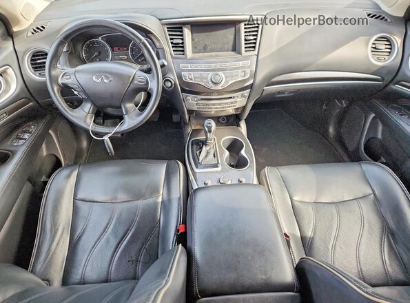 5N1DL0MM9HC527434 2017 INFINITI QX60 White Widok deski rozdzielczej