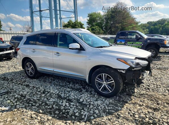 5N1DL0MM9HC549949 2017 INFINITI QX60 Серебряный Передняя правая четверть