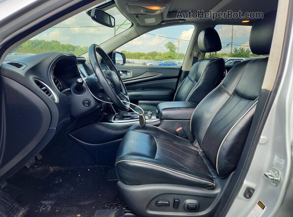 5N1DL0MM9HC549949 2017 INFINITI QX60 Серебряный Вид салона спереди