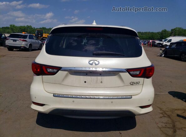 5N1DL0MM9JC526998 2018 INFINITI QX60 White Вид ззаду