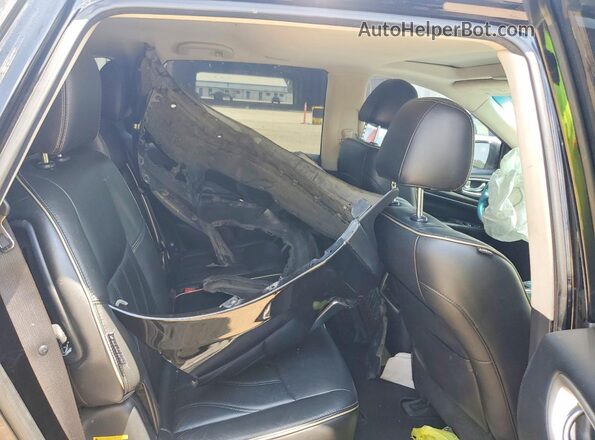 5N1DL0MM9JC530792 2018 INFINITI QX60 Black Rear seats view