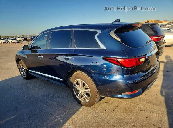 5N1DL0MM9JC533384 2018 INFINITI QX60 Blue Trasero izquierdo