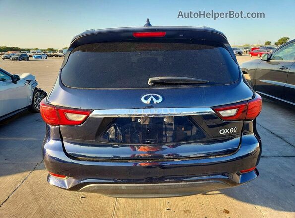 5N1DL0MM9JC533384 2018 INFINITI QX60 Blue Vista trasera