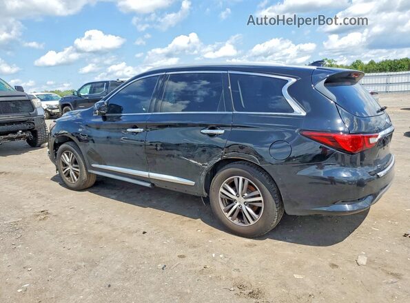 5N1DL0MM9KC500922 2019 INFINITI QX60 Black უკანა მარცხენა