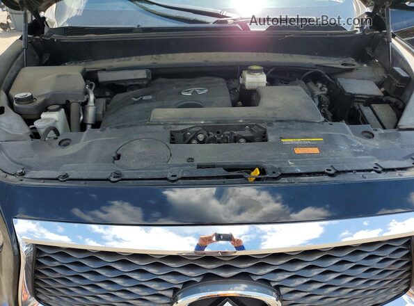 5N1DL0MM9KC500922 2019 INFINITI QX60 Black ძრავის განყოფილების ხედი