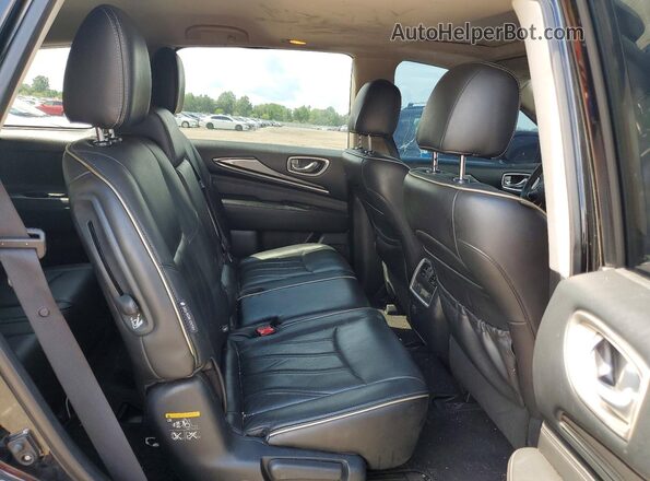 5N1DL0MM9KC500922 2019 INFINITI QX60 Black უკანა სალონის ხედი