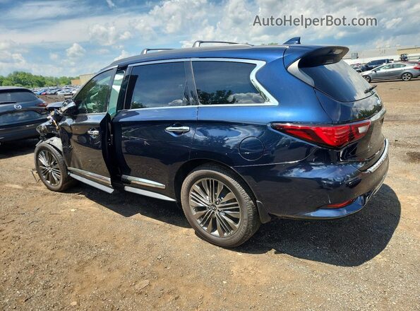 5N1DL0MM9KC510432 2019 INFINITI QX60 Blue Rear left