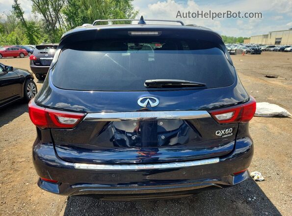 5N1DL0MM9KC510432 2019 INFINITI QX60 Blue Rear view
