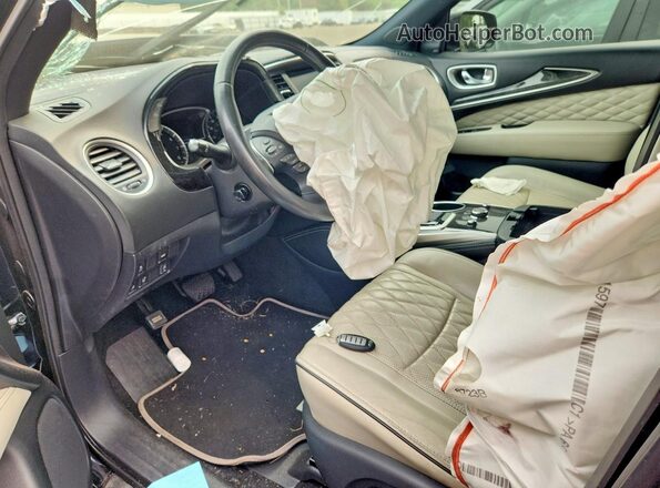 5N1DL0MM9KC510432 2019 INFINITI QX60 Blue Front interior view