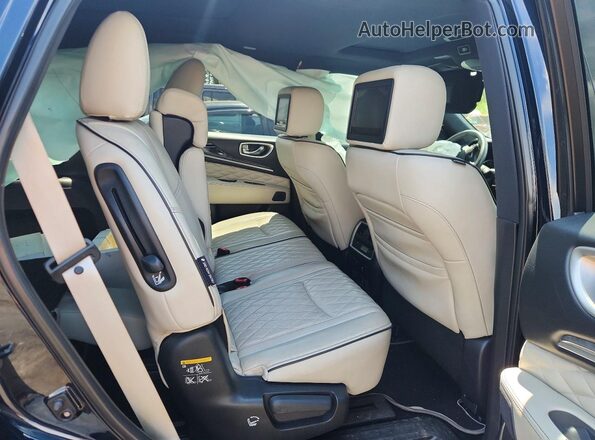 5N1DL0MM9KC510432 2019 INFINITI QX60 Blue Rear seats view