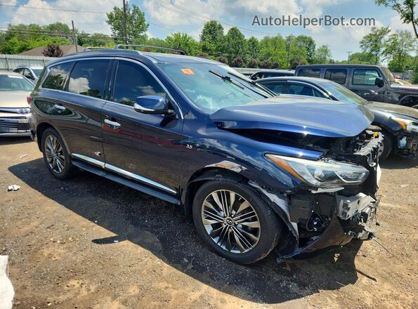 5N1DL0MM9KC510432 2019 INFINITI QX60 Blue Front right