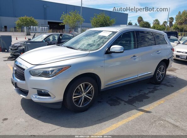 5N1DL0MM9KC520720 2019 INFINITI QX60 Silver წინა მარცხენა ხედი სამი მეოთხედიდან