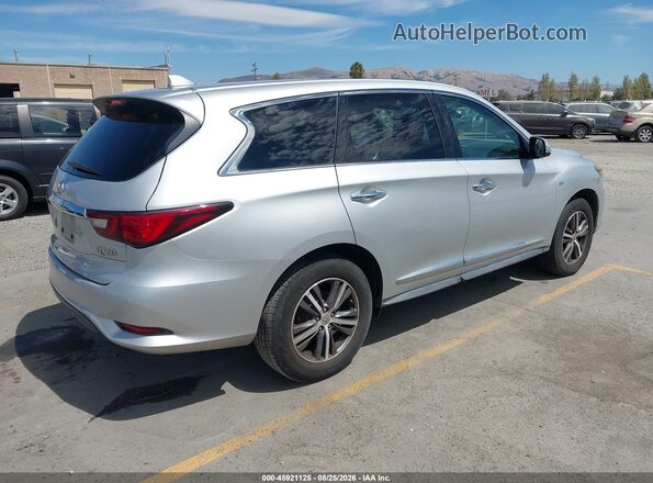 5N1DL0MM9KC520720 2019 INFINITI QX60 Silver უკანა მარჯვენა