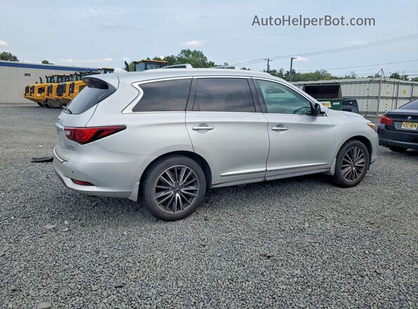 5N1DL0MM9KC525593 2019 INFINITI QX60 Silver უკანა მარჯვენა