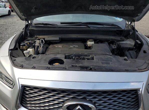 5N1DL0MM9KC525593 2019 INFINITI QX60 Silver ძრავის განყოფილების ხედი