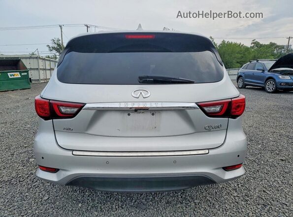 5N1DL0MM9KC525593 2019 INFINITI QX60 Silver უკანა ხედი