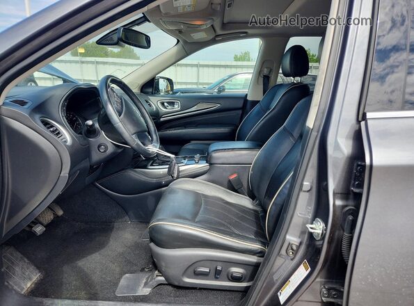 5N1DL0MM9KC531071 2019 INFINITI QX60 Gray Widok wnętrza z przodu