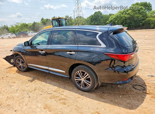 5N1DL0MM9KC549277 2019 INFINITI QX60 Black Հետևի ձախ