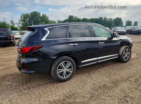 5N1DL0MM9LC500517 2020 INFINITI QX60 Black Задня права чверть