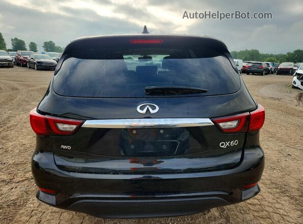 5N1DL0MM9LC500517 2020 INFINITI QX60 Black Вид ззаду