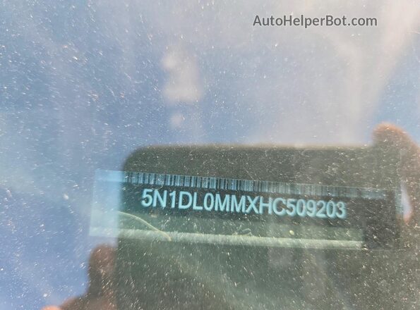5N1DL0MMXHC509203 2017 INFINITI QX60 Gray Engine compartment view