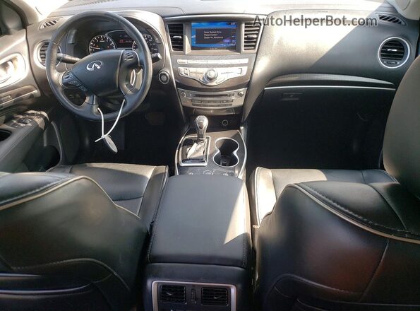 5N1DL0MMXHC509833 2017 INFINITI QX60 Gray Dashboard view