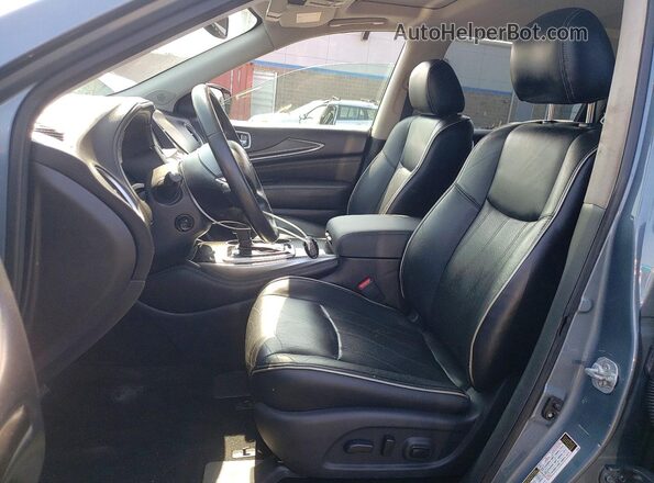 5N1DL0MMXHC509833 2017 INFINITI QX60 Gray Front interior view