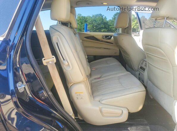 5N1DL0MMXHC516670 2017 INFINITI QX60 Blue Հետևի նստատեղերի տեսք