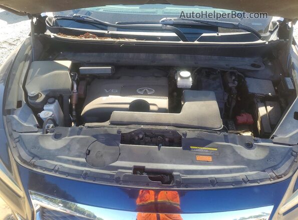 5N1DL0MMXHC516670 2017 INFINITI QX60 Blue Սալոնի հետևի տեսք