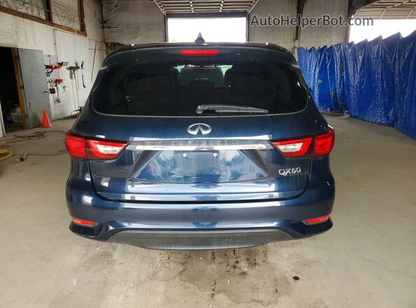 5N1DL0MMXHC541004 2017 INFINITI QX60 Black Հետևի տեսք