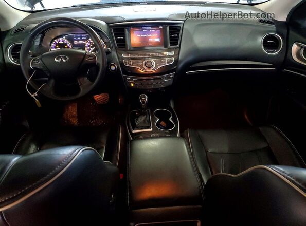 5N1DL0MMXHC541004 2017 INFINITI QX60 Black Առջևի վահանակի տեսք