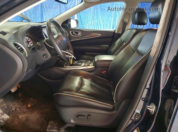 5N1DL0MMXHC541004 2017 INFINITI QX60 Black Սալոնի դիմացի տեսք